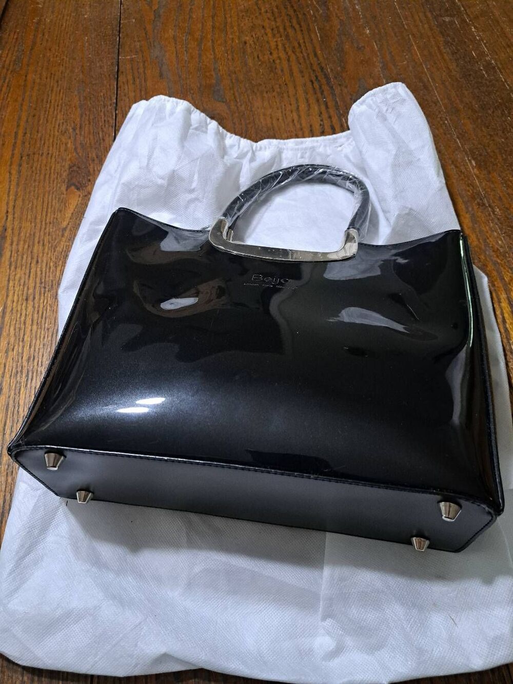 New Beijo 5644 Black Purse Handbag Shoulder Pocket Book Short Strap or Crossbody